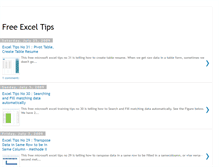 Tablet Screenshot of free-excel-tips.blogspot.com