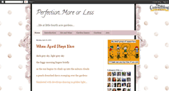 Desktop Screenshot of perfectionmoreorless.blogspot.com