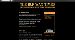 Desktop Screenshot of elfwax.blogspot.com