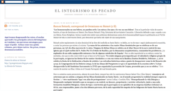 Desktop Screenshot of elintegrismoespecado.blogspot.com