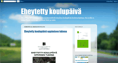 Desktop Screenshot of eheytettykoulupaiva.blogspot.com