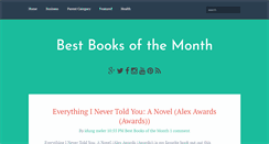 Desktop Screenshot of bestbooksofthemonth.blogspot.com