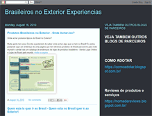 Tablet Screenshot of brasileiros-no-exterior-experiencias.blogspot.com