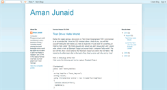 Desktop Screenshot of amanjunaid.blogspot.com