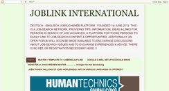 Desktop Screenshot of joblink-international.blogspot.com