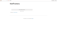 Desktop Screenshot of notifrontera.blogspot.com