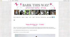 Desktop Screenshot of barkthisway.blogspot.com