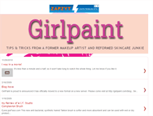 Tablet Screenshot of girlpaints.blogspot.com