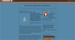 Desktop Screenshot of micolewritesromance.blogspot.com