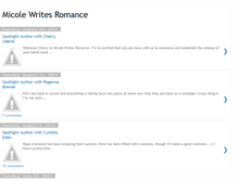 Tablet Screenshot of micolewritesromance.blogspot.com