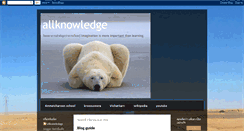 Desktop Screenshot of allknowlegeth.blogspot.com