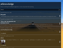 Tablet Screenshot of allknowlegeth.blogspot.com