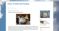 Desktop Screenshot of cakecrumbsandcooking.blogspot.com