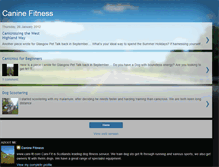 Tablet Screenshot of canine-fitness.blogspot.com