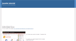 Desktop Screenshot of joomlatutorial.blogspot.com