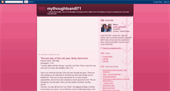 Desktop Screenshot of mythoughtsandi71.blogspot.com