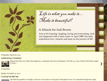 Tablet Screenshot of amiracleforjodibrown.blogspot.com