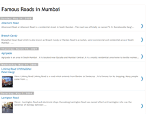 Tablet Screenshot of famousroadsmumbai.blogspot.com