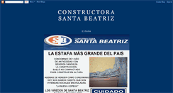 Desktop Screenshot of constructorasantabeatriz.blogspot.com