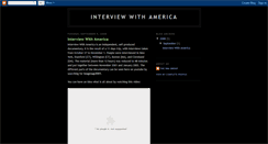 Desktop Screenshot of interviewwithamerica.blogspot.com