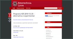 Desktop Screenshot of estereofonialivre.blogspot.com