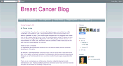 Desktop Screenshot of fontaine-breastcancerblog.blogspot.com