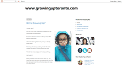 Desktop Screenshot of growinguptoronto.blogspot.com