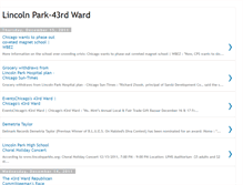 Tablet Screenshot of lincolnpark43rdward.blogspot.com