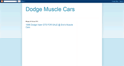 Desktop Screenshot of dodge-muscle-cars-guidesntips12.blogspot.com