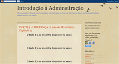 Desktop Screenshot of introducao-adm.blogspot.com