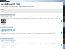 Tablet Screenshot of mendidikanakkita.blogspot.com