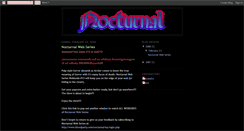 Desktop Screenshot of nocturnalwebseries.blogspot.com