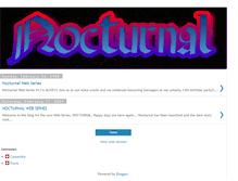 Tablet Screenshot of nocturnalwebseries.blogspot.com