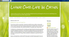 Desktop Screenshot of livingourlifeincycles.blogspot.com