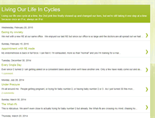 Tablet Screenshot of livingourlifeincycles.blogspot.com