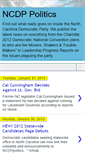 Mobile Screenshot of ncdppolitics.blogspot.com