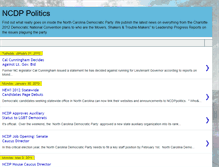 Tablet Screenshot of ncdppolitics.blogspot.com