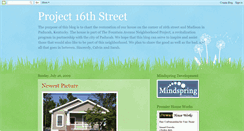 Desktop Screenshot of project16thstreet.blogspot.com