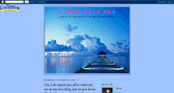 Desktop Screenshot of adeepbluesea.blogspot.com