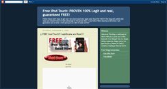 Desktop Screenshot of free-ipod-touch-online.blogspot.com