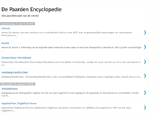 Tablet Screenshot of paardenencyclopedie.blogspot.com