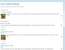 Tablet Screenshot of lowcalmeals.blogspot.com