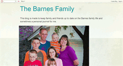 Desktop Screenshot of bigbarnesfamily.blogspot.com