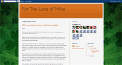 Desktop Screenshot of 4theloveofmike.blogspot.com