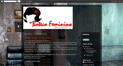 Desktop Screenshot of botecosfeminino.blogspot.com