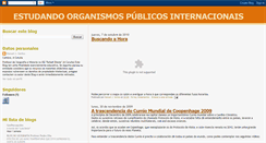 Desktop Screenshot of organismosinternacionais.blogspot.com