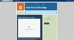 Desktop Screenshot of code-de-la-route-belge.blogspot.com