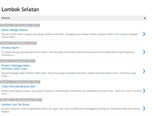 Tablet Screenshot of lombok-selatan.blogspot.com