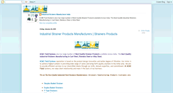 Desktop Screenshot of industrialstrainersmanufacturer.blogspot.com