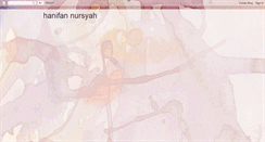 Desktop Screenshot of hanifannursyah.blogspot.com